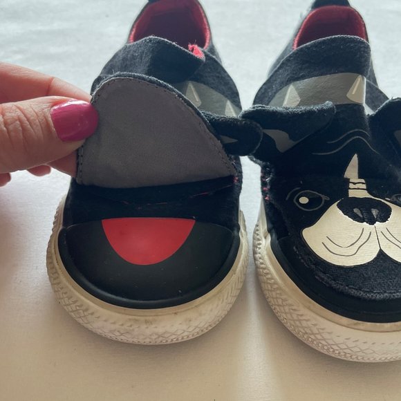 Converse Black Dog Sneakers Size 6 - Picture 5 of 12